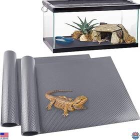 Pcd-123421 Visit The Tcypuhl Store Premium Reptile Carpet 2 Pack Grey Mat For Bearded Dragon And Gecko Tanks 18 Inch X 79