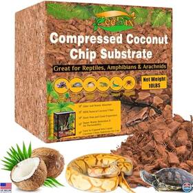 B0chly3wlt Visit The Zeedix Store 10lbs Compressed Coconut Husk Chip Substrate - 72 Quart Organic Coco Coir