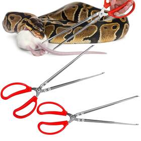 Vodolo-087-1 Vodolo Snake Feeding Tongs 2pcs 15 Inch Reptile Extra Long Large Tweez