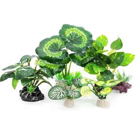 Vp-cdz-0001 Vtapliea 5pack Tall Aquarium Plants - Reptile Habitat Realistic Silk Fake Betta