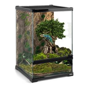 Waazoorep 768492516873 Mini Reptile Glass Terrarium Tank 8 Inch X8 X12 Full View With Front Opening D