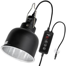 Jrl04utc Wacool Terra Reptile Light Fixture With Dimming Thermostat 5.5 Inch Deep Dome Hea