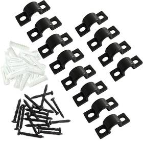 Wafjamf 790885931260 Wire Shelf Loop Clips 12pcs With Screws Expansion Tubes For