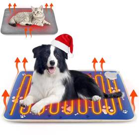 Wall Essential 768432388386 Pet Heating Pad For Cat Dog Electric Heated Warming Bed Mat With Time