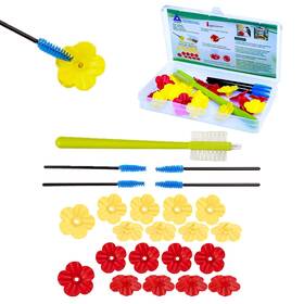 326105 Wanguan 24 Pcs Hummingbird Feeders Replacement Flowers With Cleaning Brush Decorativ