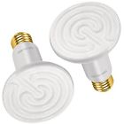We26w100w2 Pack Ceramic Heat Lamp White Infrared Bulb Emitter 661083035497