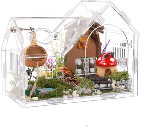 Xiemian-zz-1-us Weikejina Acrylic Jumping Spider Enclosure With Magnetic Door - Transparent Xiemian-zz-1-us Weikejina Acrylic Jumping Spider Enclosure With Magnetic Door - Transparent