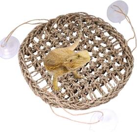 Wevonigu 313044764716 Reptile Hammock Bearded Dragon Rest Bed Habitats Supplies Climbing Terrarium For