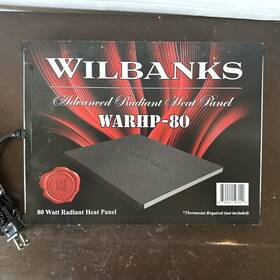 Warhp-80 Wilbanks Advanced Heat Panel 80w Reptile Enclosure Heater / Radiant