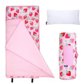 60913 Wildkin 43-inch Kids Nap Mat Soft Microfiber Toddler Sleeping With P