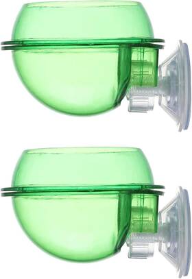 Windthespeeds 313037654604 Suction Cup Reptile Feeder Feeding Food Water Bowl Escape Proof Worm Di