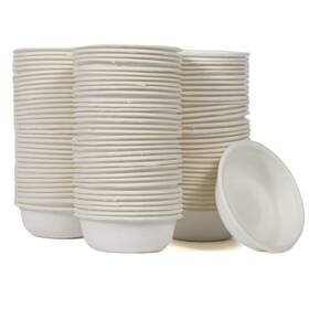 Woledoe 788285876298 100pcs Biodegradable Crested Gecko Food Cups 1oz Reptile Feeding Dish
