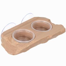 Fmzfwj01 Woledoe Crested Gecko Feeding Ledge With 10pcs 0.5oz Food Dish Suction Cup Reptile F