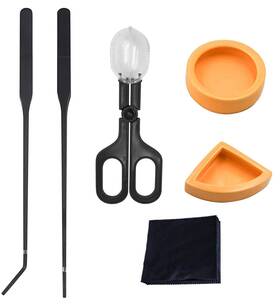 Wyjtpone 784121186736 3pcs Reptile Feeding Tongs Long Tweezers Cricket Clamp Bug Scooper And 2pcs R