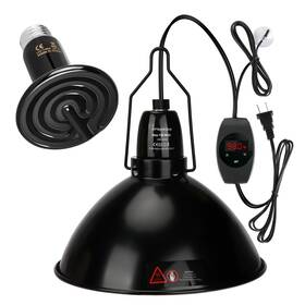 Xfp 765521184485 Reptile Light Fixture With Thermostatic Timer 8.5ftft Heat Lamp