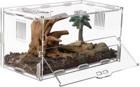 Xianyage-01 Xianyage 313039118135 Acrylic Jumping Spider Enclosure Reptile Terrarium With Front Opening Door Repti