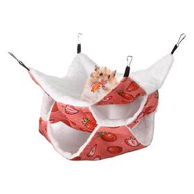 Llnvbp2020 Xinrui Warm Ferret Cage Hammock Hanging Bed For Sugar Glider Fleece Chinchilla