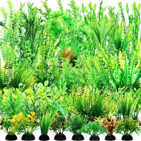 Be-xunyee-1008 Xunyee 100 Pcs Aquarium Plants Artificial Fish Tank Decorations 1.57 To 11.81
