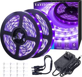 Yayit 781621106233 40 Foot Led Black Light Strip Kit 720 Units 12v Flexible Ft