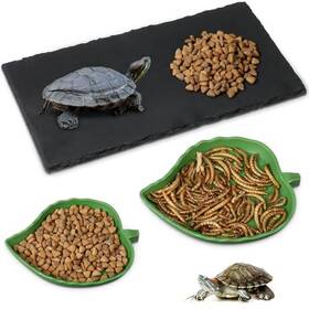 Ban0194 Yiyiring Tortoise Habitat Accessories 11.8 X 5.9 Inch Reptile Basking Platform Food