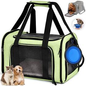 Yttriuny 712110414171 Pet Carrier For Small Medium Cats Puppies Up To 15 Lbs Soft Sided Dogs T