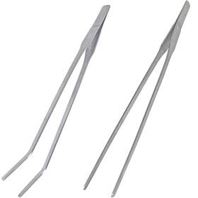 Yuntop 774147037020 2 Pcs Feeding Tongs Aquarium Tweezers Stainless Steel Straight And Curved Tw