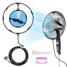 Fmk240322 Yunvi Fan Misting Kit For Outside Patio Water Misters Cooling Outdoor... Fast Ship