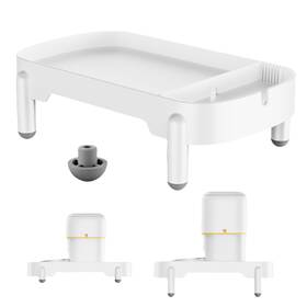 Yps01-pw00 Yuposl Elevated Cat Feeder Stand Adjustable Raised Holder For Autom