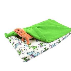 Yuyuso 907889809646 Reptile Sleeping Bag With Pillow And Blanket For Bearded Dragon Leopard Gecko