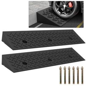 Yzhupte 808227739310 2 Pcs 4 Inch Rubber Curb Ramp Threshold Ramps H 38.5 L 9.5 W.heavy Loading 3