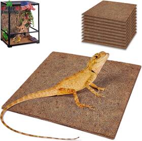 Zeedix 313048857827 10 Pcs Reptile Carpet 12x12 Inch Natural Coconut Fiber Liner Mat Floorin