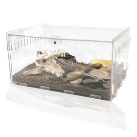 Zehee 714216248681 Magnetic Acrylic Reptile Cage Transparent Enclosure Breeding Box Bree
