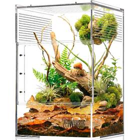 Pchykl2m-a1-m Zenwukong Jumping Spider Enclosure - Acrylic Terrarium 6x6x9inch Transparent