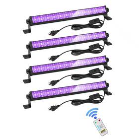 Zhpingmx 607603269911 48w Led Black Light Bar With Remote And Switch Blacklight Bars