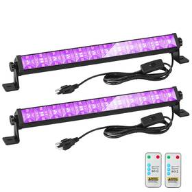 Zhpingmx 607603270108 48w Led Black Light Bar With Remote And Switch Blacklight Bars