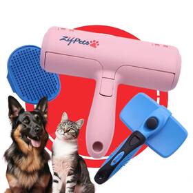 Zifpets 860011945161 Set Of Reusable Pet Hair And Lint Removal Rollers Self Cleaning Brush For Do