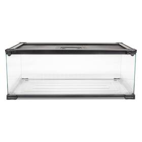 Zilla 096316001930 Quickbuild Terrarium With Easy Clean Bedding Tray Sleek Glass Reptile Habita