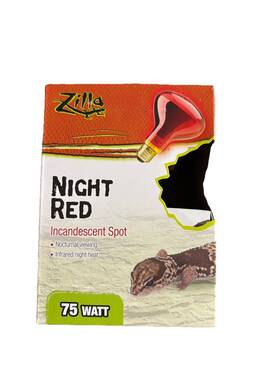 Zilla 096316131217 Night Red Basking Spot Bulb 75w Reptile Terrarium Lamp Light