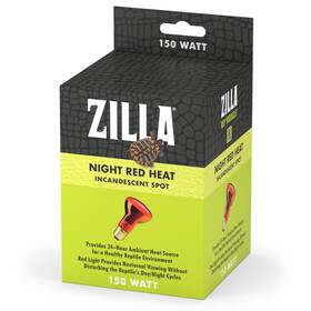 Zilla 096316131231 Incandescent Spot Bulbs Night Red 150 Watts