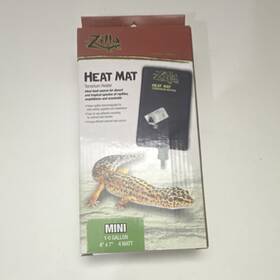 100099936 Zilla Mini Heat Mat Terrarium Heater 1-5 Gallon 4 Inch X 7 Watt