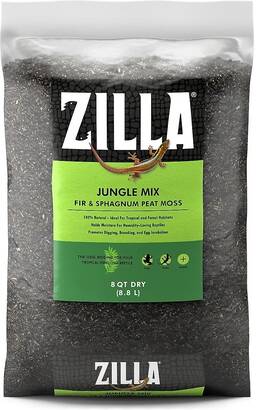 100111305 Zilla Jungle Mix Fir And Sphagnum Peat Moss Organic Reptile Bedding 8- Quart Bag