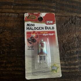 100115632 Zilla New Light And Heat Mini Halogen Bulbs Night Red 25 W 2-pack Energy Saver