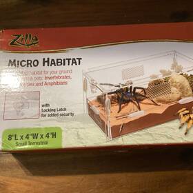 100540551 Zilla Reptile Micro Habitat Terrestrial For Ground Dwelling Small Pets