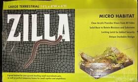 100540552 Zilla Micro Habitat Large Terrestrial Enclosure 14 Inch L X 8 W 6 H