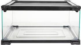 100547618 Zilla Quickbuild Terrarium Easy Clean Bedding Tray Sleek Glass Reptile Habitat