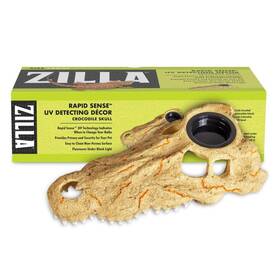 100549770 Zilla Rapid Sense Uv Detecting Pet Reptile Terrarium D Cor - Crocodile Skull Lg