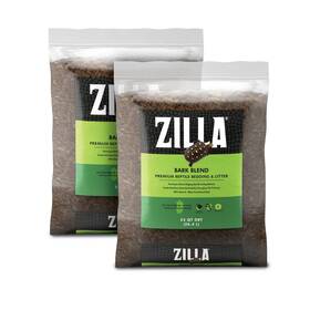 Zilla 100552831 Reptile Terrarium Bedding Substrate Bark Blend 24 Quart 2 Count