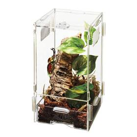 Zilla 100963160015 Micro Habitat Terrarium Enclosure For Small Tree Dwelling Reptiles Amphibians