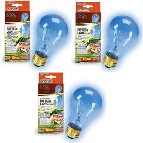 Zilla 696605857981 Incandescent Bulb Day Blue Light And Heat 100 Watt 3 Pack