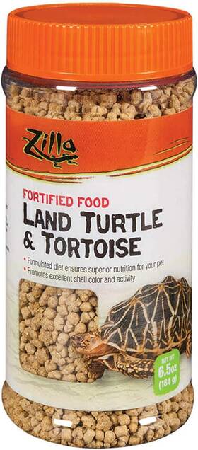 Zilla 744760018676 3 Pack Land Turtle And Tortoise Fortified Food 6.5-ounce Containers
